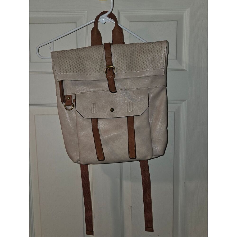 Leather-Style Backpack